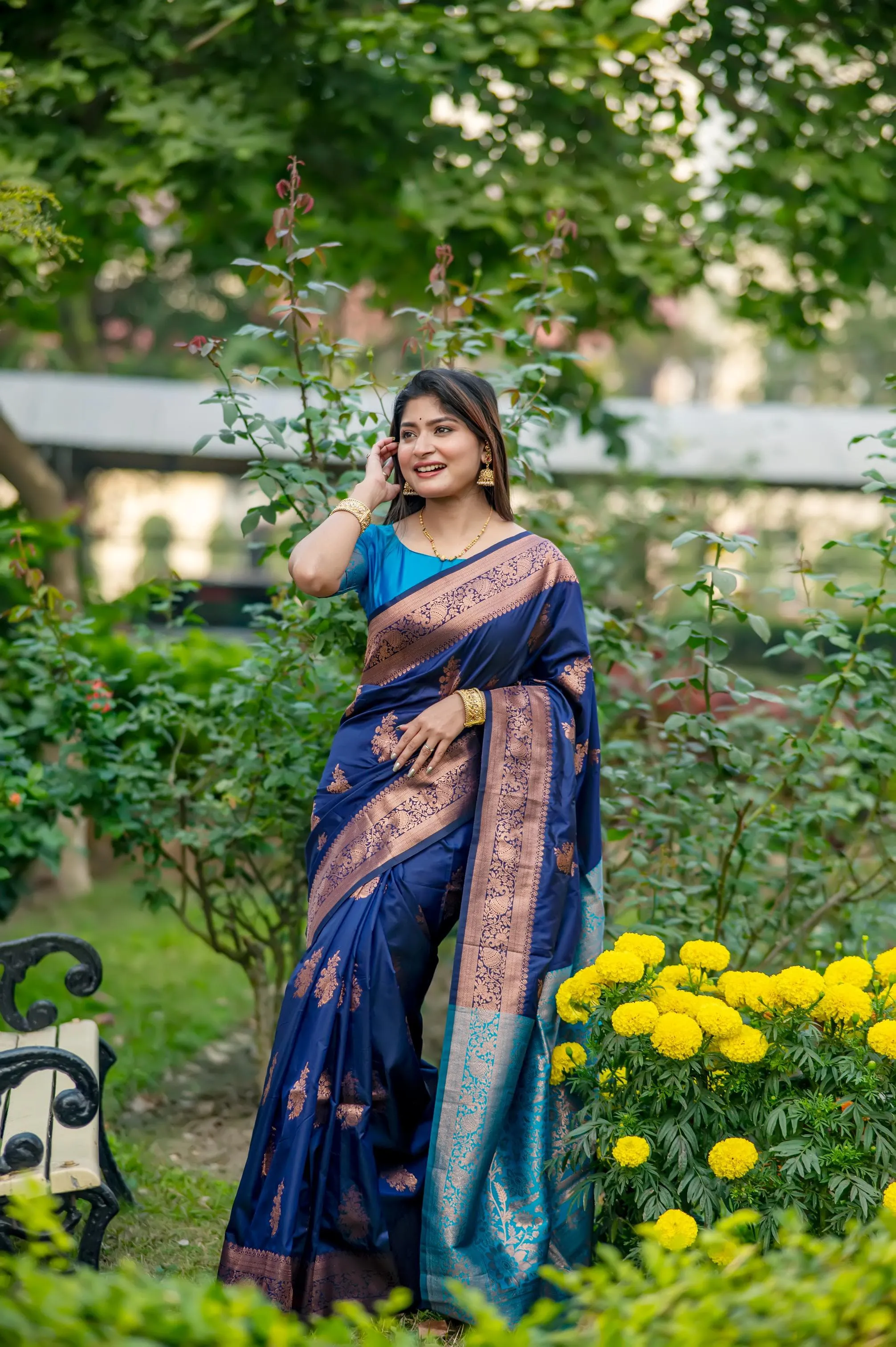Premium Banarasi Saree - Image 7 in Surat